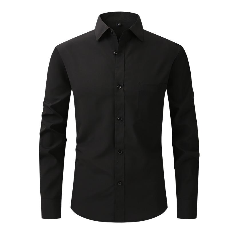 Four-side Elastic Shirt Men's Business Casual Long-sleeved Shirt Professional Formal Wear Shirt Man