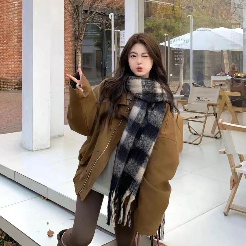 Women's European and American Style Long Fringe Mohair Scarf - Warm Autumn/Winter Shawl & Neck Warmer