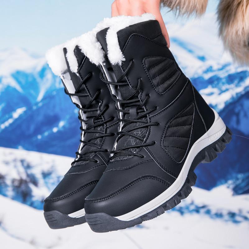 Women's/men's Winter Shoes Women's High Top Shoes Cotton Shoes Outdoor Shoes Snow Boots Large-sized Winter Boots