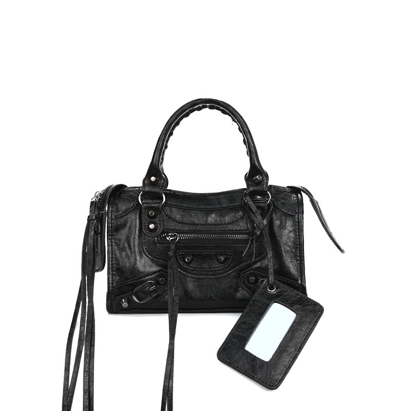 

Simple Retro Biker s Sexy Rivet Mini Square Bag Black-In Stock