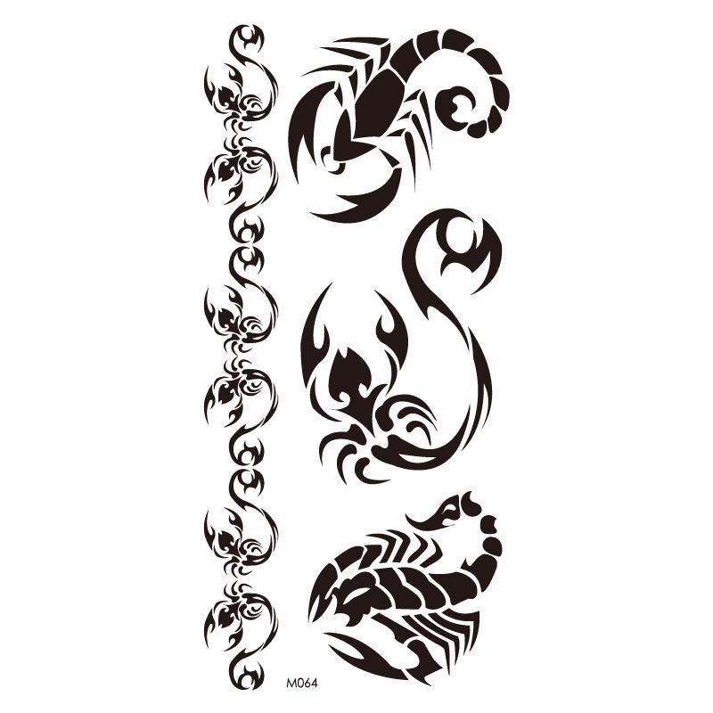 Realistic Bright Animal Totem Waterproof Rose Tattoo Stickers