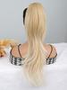 Synthetic Long Curly Layered Wavy Drawstring Pony Tail 24-inch For Women Heat Resistant Fake Hair
