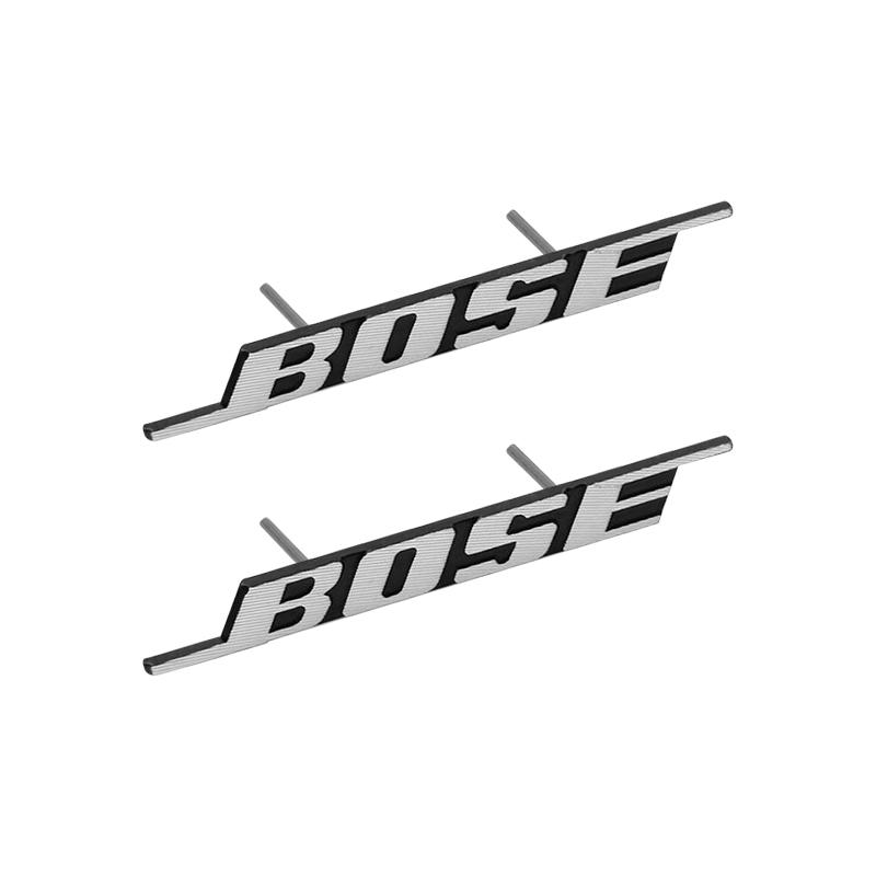 BOSE Letter Logo Badge aluminum 3D car audio stickers For bmw Dacia Alfa Romeo Lada Skoda Hyundai Infiniti Volvo Jaguar