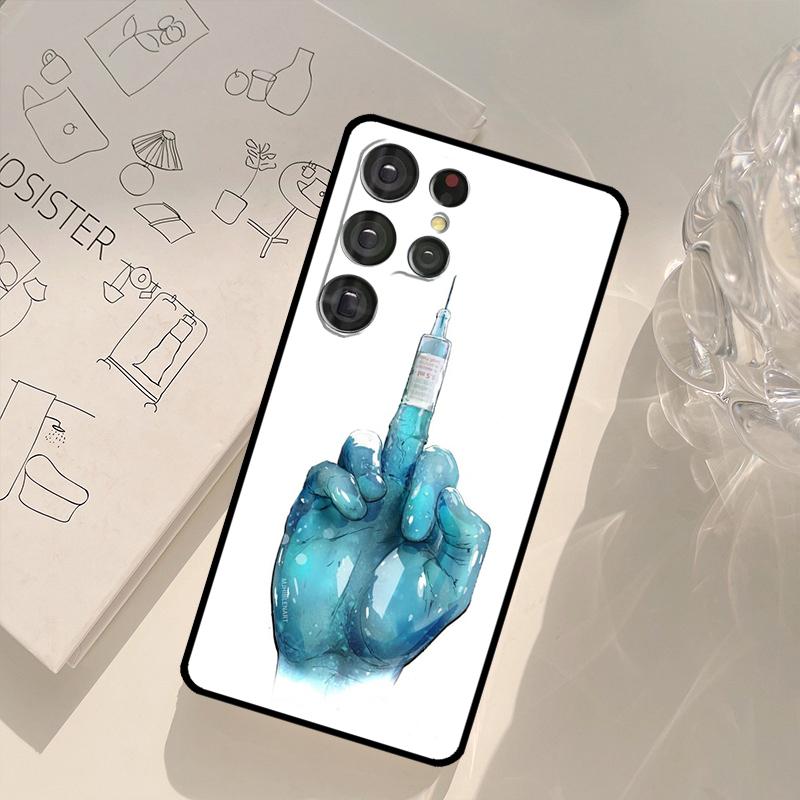 Medizin Doktor Krankenschwester Handyhülle Für Samsung Galaxy S25 S26 Ultra S20 S21 S22 S23 S24 Plus S10 S25 FE Rückseite