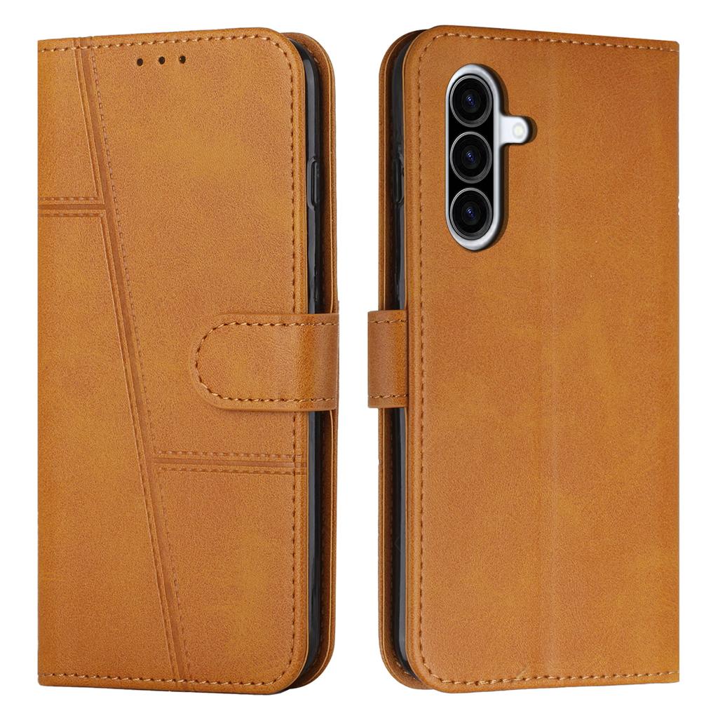 Leather Phone Case For Samsung Galaxy A37 5G Foldable Stand Wallet Flip Cover with Strap