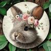 Handmade Metal Tin Plate Wall Art Home Decor 20x20cm
