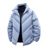 Winter cotton-padded clothes are the same for men and women, thickened stand-up collar, loose fashion and versatile casual cotton-padded jacket.