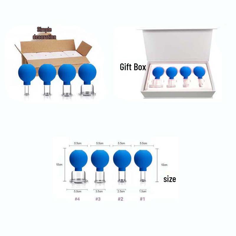 Facial Gua Sha Cupping Massage Device - Convenient PVC Sphere Vacuum Beauty Cup