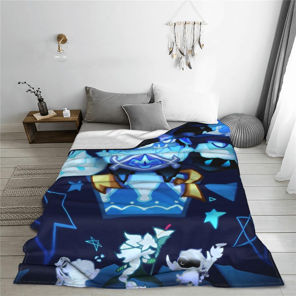 Shadow Milk Cookie Run Kingdom Knitted Blankets Wool Throw Blankets Air Conditioning Decoration Ultra-Soft Warm Bedspreads