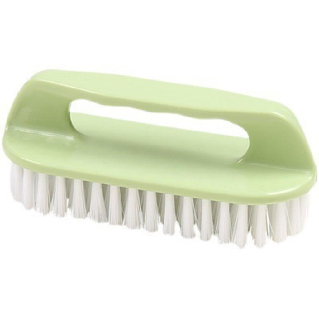 Small Plastic Brush With Stiff Bristles - Multi-Purpose Household Brush For Cleaning Shoes, Clothes, And More