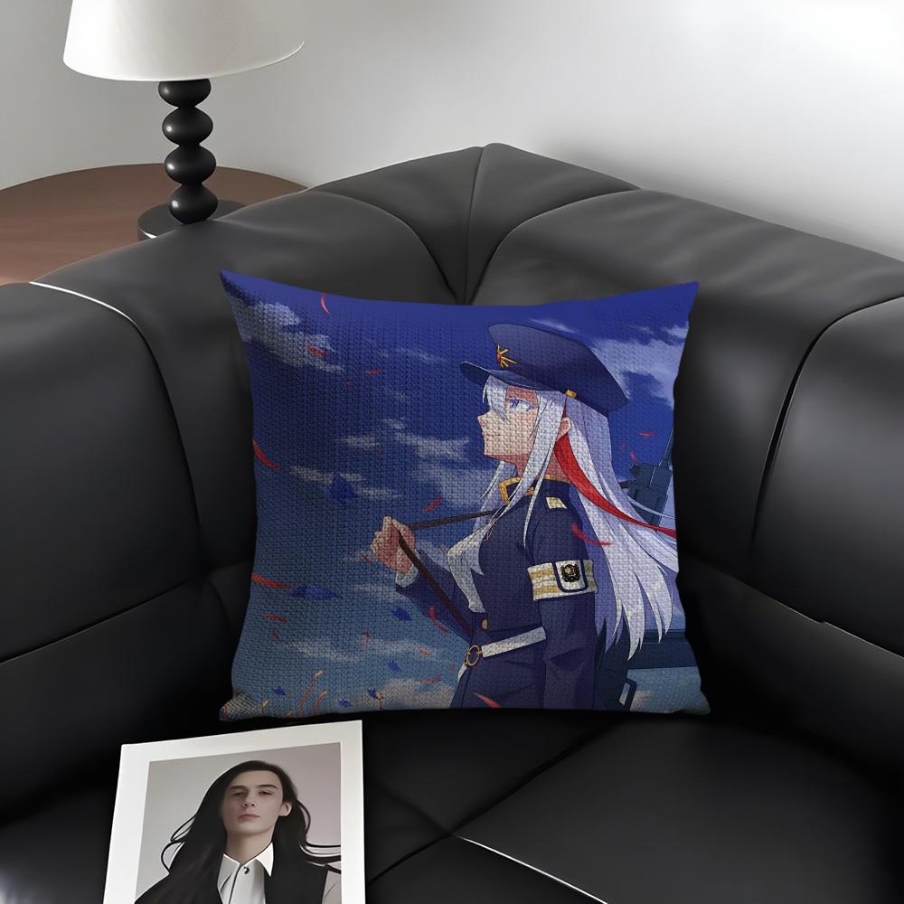 VVladilena MilizeE86 Anime Kissenbezug Natürliches Leinen Bio-Stoff Zweiseitiger Druck Sofa Heimdeko Geschenk Kissenhülle