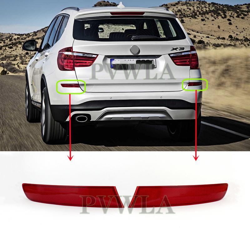 Bumper Light For BMW F25 X3 LCI 2015 2016 2017 Car-Styling Rear Bumper Reflector Light