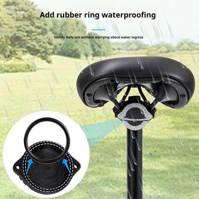 For AirTag Bike Mount Waterproof Hidden Case Anti-Theft Saddle Reflector Taillight Bracket Protective Accessory