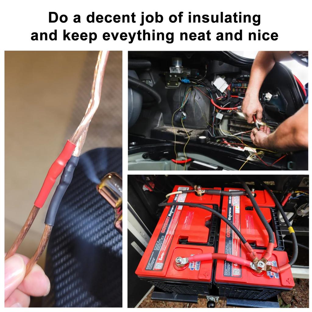 400 Pc Heat Shrink Tubing Kit 3:1 Ratio Adhesive Ratio Marine Grade Shrink Wrap