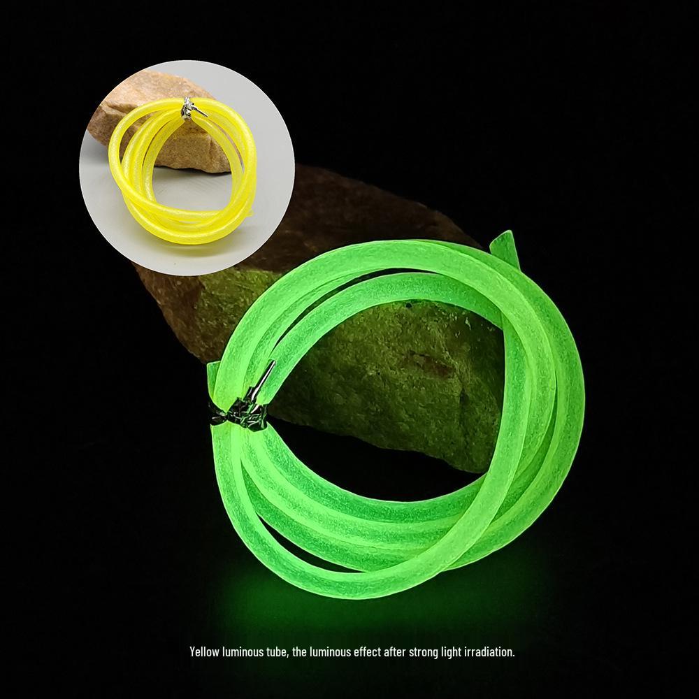 Egret Fly Luminous Silicone Anti-Bite Fishing Tube, 3/4/5mm Thick, Attracts Fish for Sea & Boat Fishing