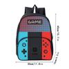 Lässiger Pendler-Spielekonsolen-Rucksack mit rundem Frontfach für Jungen/Mädchen Beste Geschenke 2D Flache Cartoon-Schultasche für Kinder