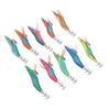 Squid Jig Fishing Baits with 3D Lifelike Eyes Outdoor Luminous Tail Saltwater Shrimp Lures2.5#