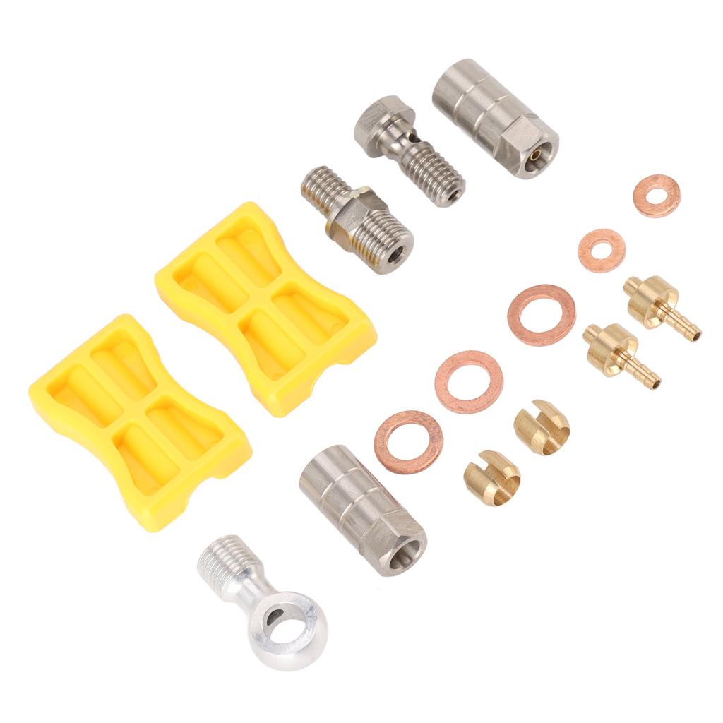 Bike Brake Hose Connector Aluminium Alloy Durable Easy Installation Hydraulic Bike Brake Hose Set for Hope
