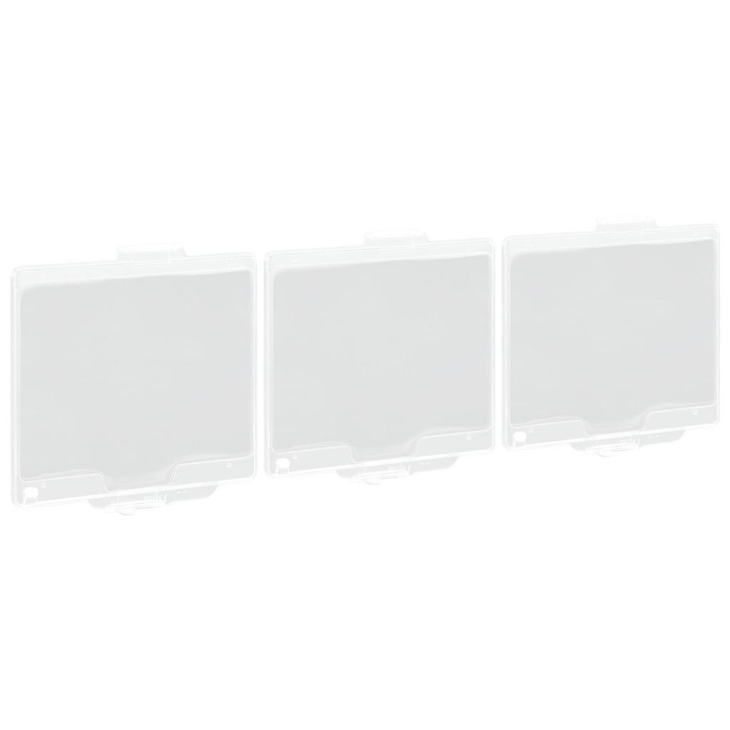 3 Stück LCD-Schutzfolie Kamera LCD-Bildschirmabdeckung ABS-Schutz für Nikon D600 D610