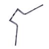 Stainless Steel Universal Drag Z Bars Fit for Motorcycles with 25 MM Handlebars(Chromed Silver)