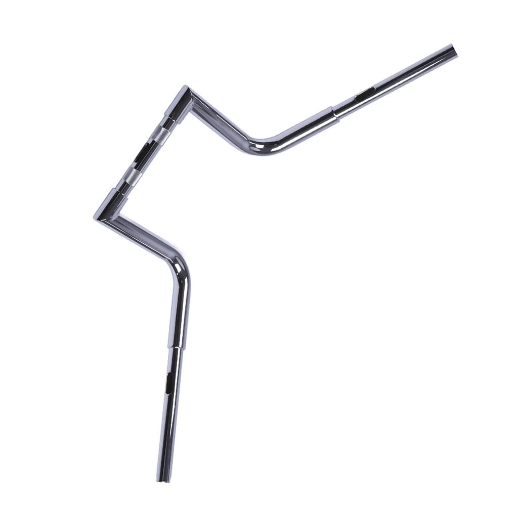 Stainless Steel Universal Drag Z Bars Fit for Motorcycles with 25 MM Handlebars(Chromed Silver)