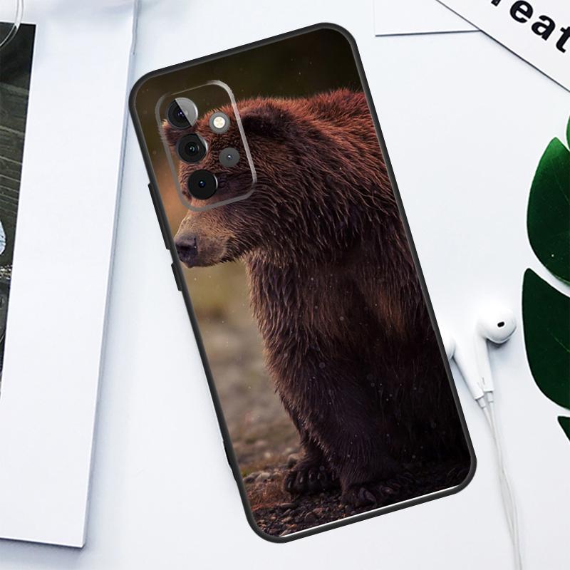 Grizzly Bear Animal For Samsung Galaxy A06 A05 A16 A54 A34 A14 A55 A35 A15 A53 A33 A13 A22 A32 A52 Phone Case
