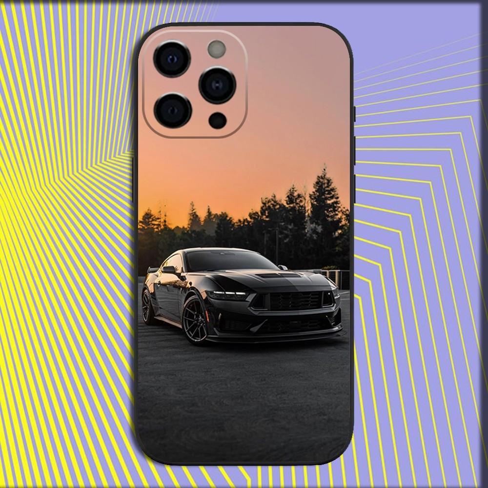 Cool F-Fords Car M-Mustang Phone Case For iPhone 16,15,14,13,12,11,Pro,X,XS,Max,XR,Plus,Mini Soft Black Cover