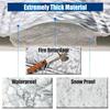 Rear Windshield Snow Cover 2-Layered Automotive Windshield Snow Covers Luminous Aluminum Foil Snow Cover With Hook And Invisible
