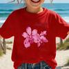 Flower Graphic Print Children T-shirts Summer Girls Casual Cute Fashion Colorful Comfort Tops Kids O-Neck Short Sleeve Tees