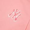 MLB Base Logo T Shirts Unisex Coral Powder Crew Neck Moderate Straight Fit 3ATS03023-50COL