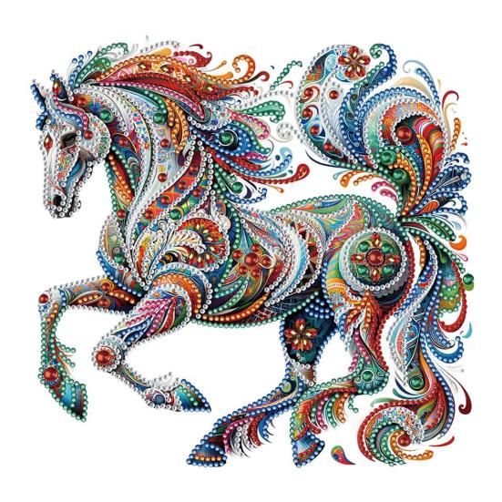 Rhinestone Painting Kit Irregular Shape Waterproof Canvas DIY Rhinestone Art Kit Therapeutic Painting Activity for Adults Home Decor Gift