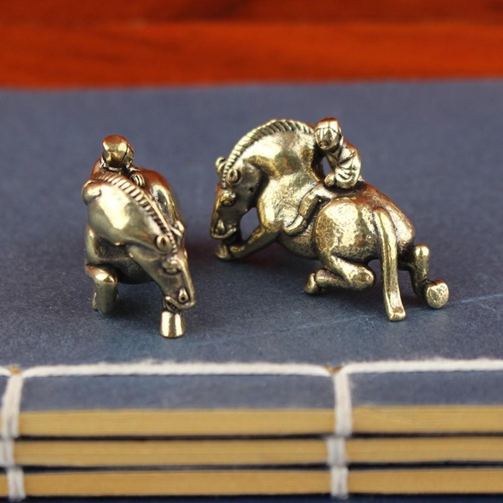 New Brass Horse Figurines Desktop Decor Copper Zodiac Horse Handmade Gifts Horse Metal Ornaments