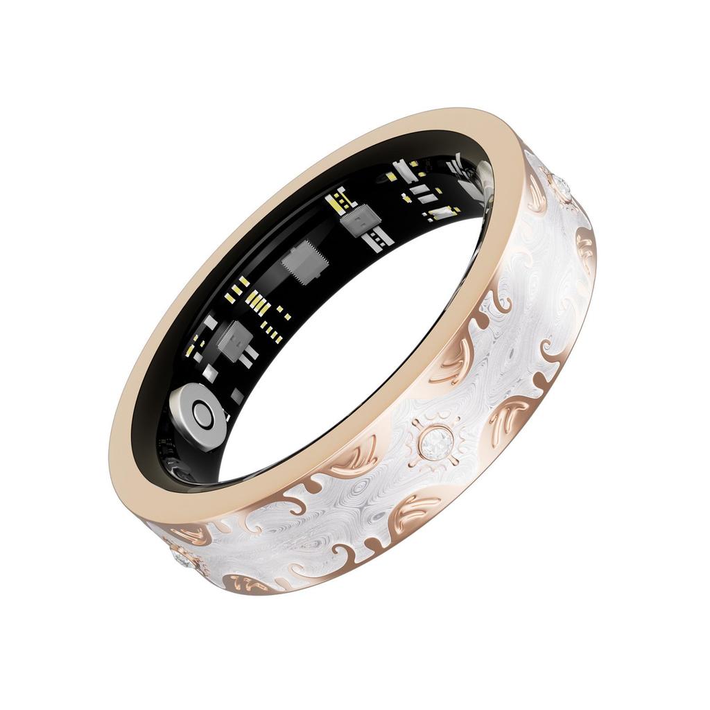 Wasserdichter Bluetooth Smart Ring: Herzfrequenz, Blutsauerstoff, Schlafüberwachung, Emaille-Farbe, Sport-Schrittzähler, Partner-Stil