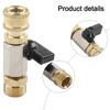 1/4" Quick Connector High Pressure Washer Ball Valve Kit M22 14mm Ball Valve Hose Switch Car Wash