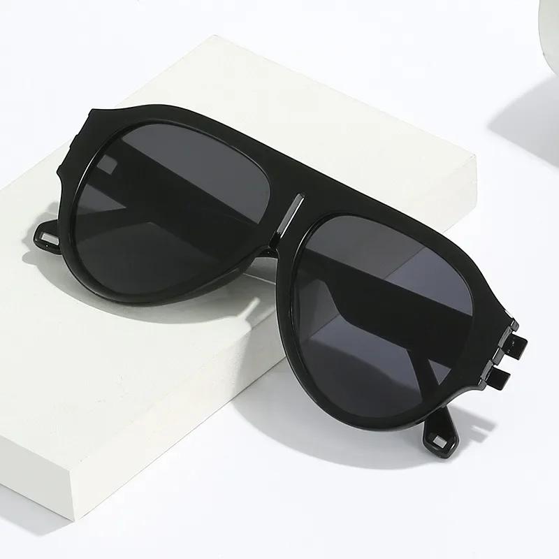 Hipster Celebrity Luxury Brand Pilot Sunglasses Women Men Large Big Frame Gradient Sun Glasses Female Thick Oversized Shades