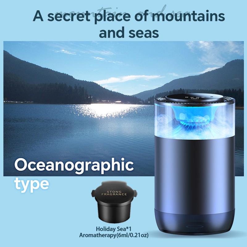 Smart Car Fragrance Diffuser Rechargeable Air Diffuser Auto Air Freshener Cloud Mist With RGB Light Car Interior Deodorizer