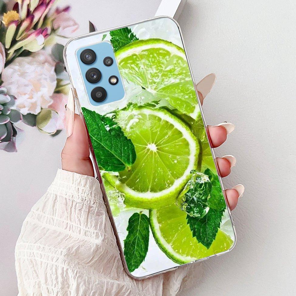 For Samsung A32 5G Case SM-A326B Clear Cute Cat Fashion Funny Painted Back Cover For Samsung Galaxy M32 5G Phone Case SM- M326B