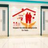 Elderly Care Home Wall Decal