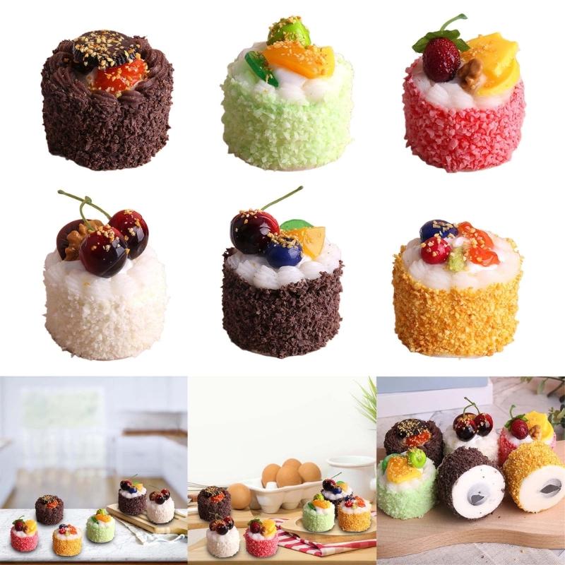 Artificial Cake Model Photography Props for Display, Simulation Cake Dessert Model Photography Props for Home Decoration