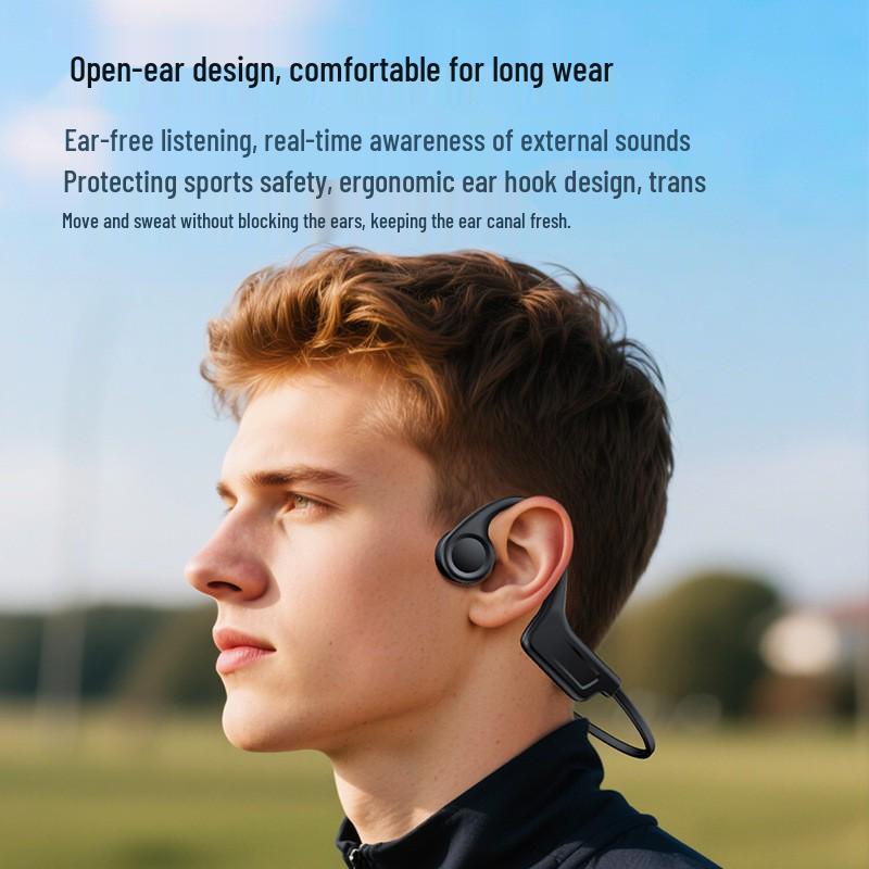 G01 Bone Conduction Sports Bluetooth Earphones, Open-Ear for Running and Cycling