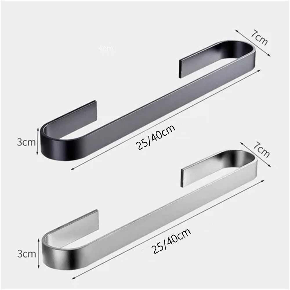 Home Hanger Holder Wall Mount Toilet Towel Rack Clothes Holder Storage Shelf Bathroom Bar