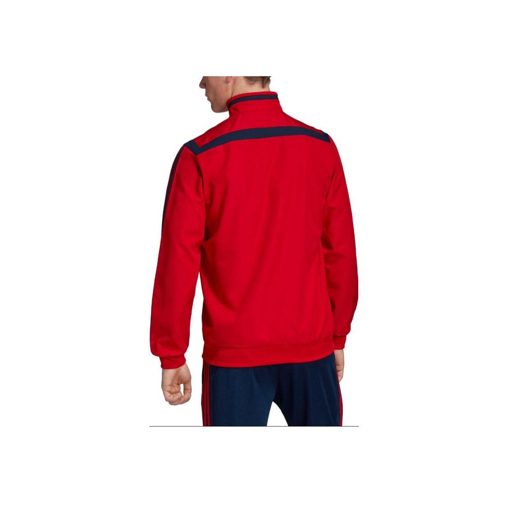 adidas Veste Rétro Sport Col Montant Imprimée Imperméable Respirante Séchage Rapide Veste Homme Rouge EH5729