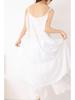 Women's Forest Style Embroidered Layered Lace Long Dress