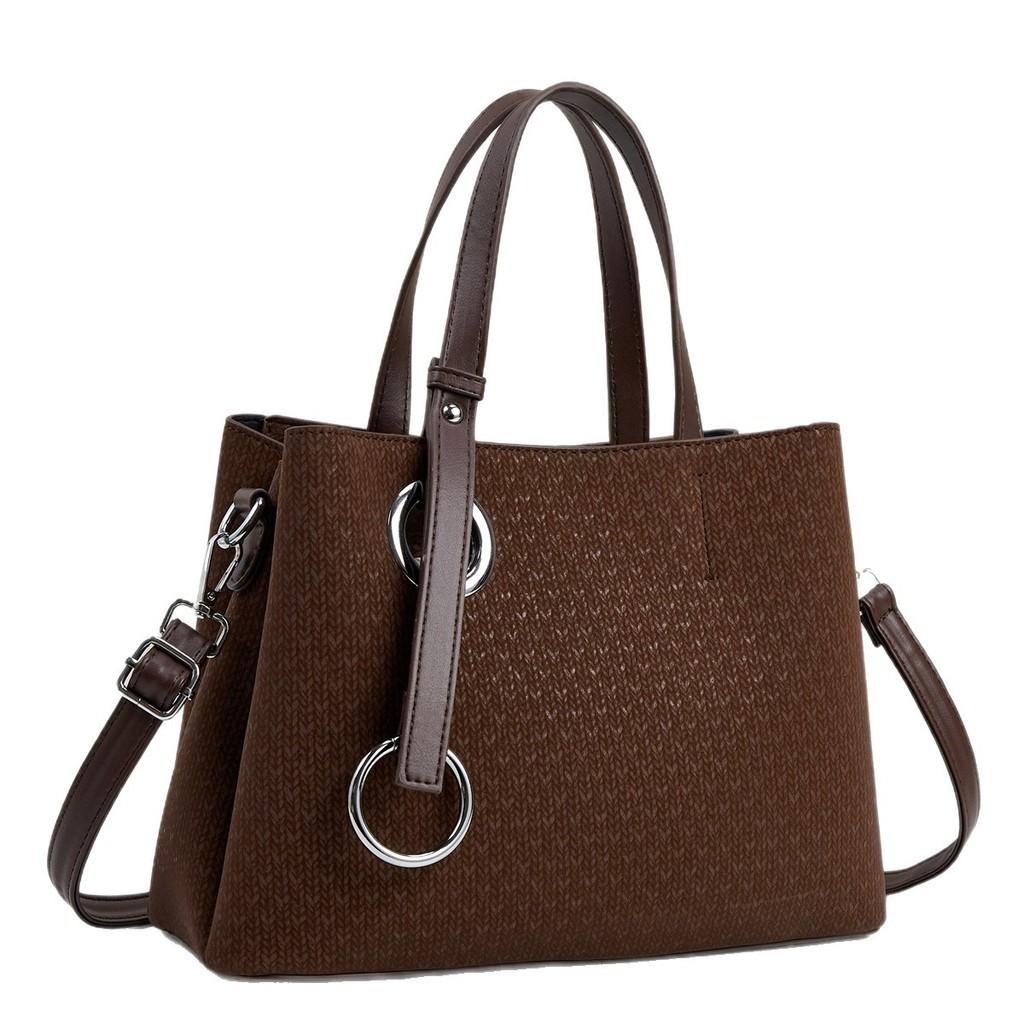 Trendy Oversized Bag With Belt Decor In Pu Leather For Casual Office Use