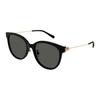 Gucci Original Design Sheet Metal Round Sunglasses Unisex Couple Black