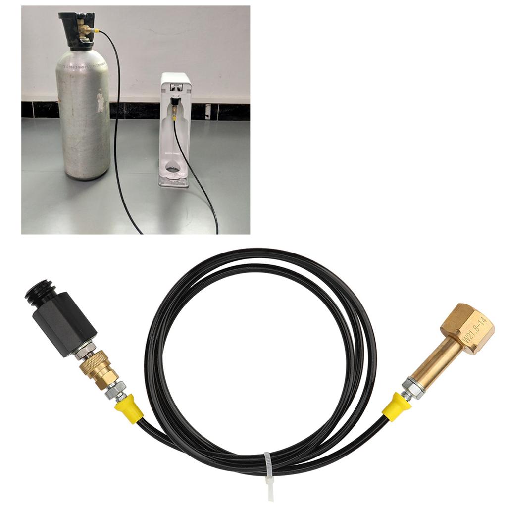 W21.8 Gewinde Externes Schlauchadapter-Set für Soda Stream Maschine Küchen-Soda-Zubereitungsmaschine