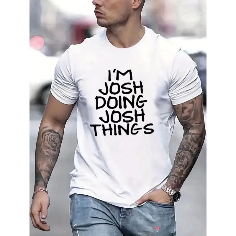 European Size Men Casual Short Sleeve Tee 1 Pcs 100% Heavy Cotton - Comfortable Crew Neck, Soft Adorable Tees Tops