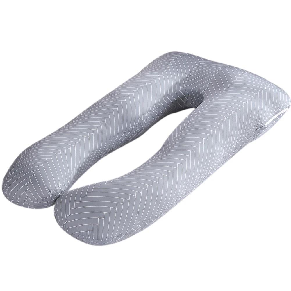 130x70cm Pregnant Pillow Case Maternity Cushion Cover U Type Lumbar Pillowcase Side Protect Cushion Cover for Pregnancy Women