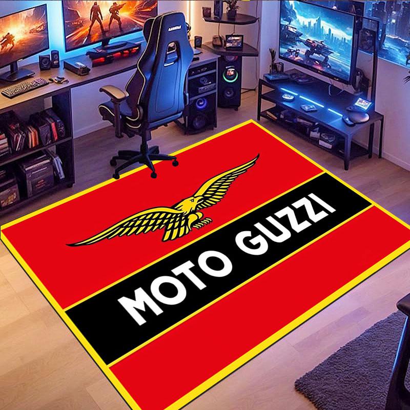 Moto Guzzi Patterned Rug, suitable for living room, bedroom, game room, computer room and home décor.