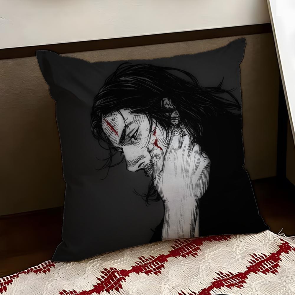 MManga VVagabond Cushion Cover Reversible Soft Durable Pillow Cover Home  Car MultiScene Use for Daily Comfort
